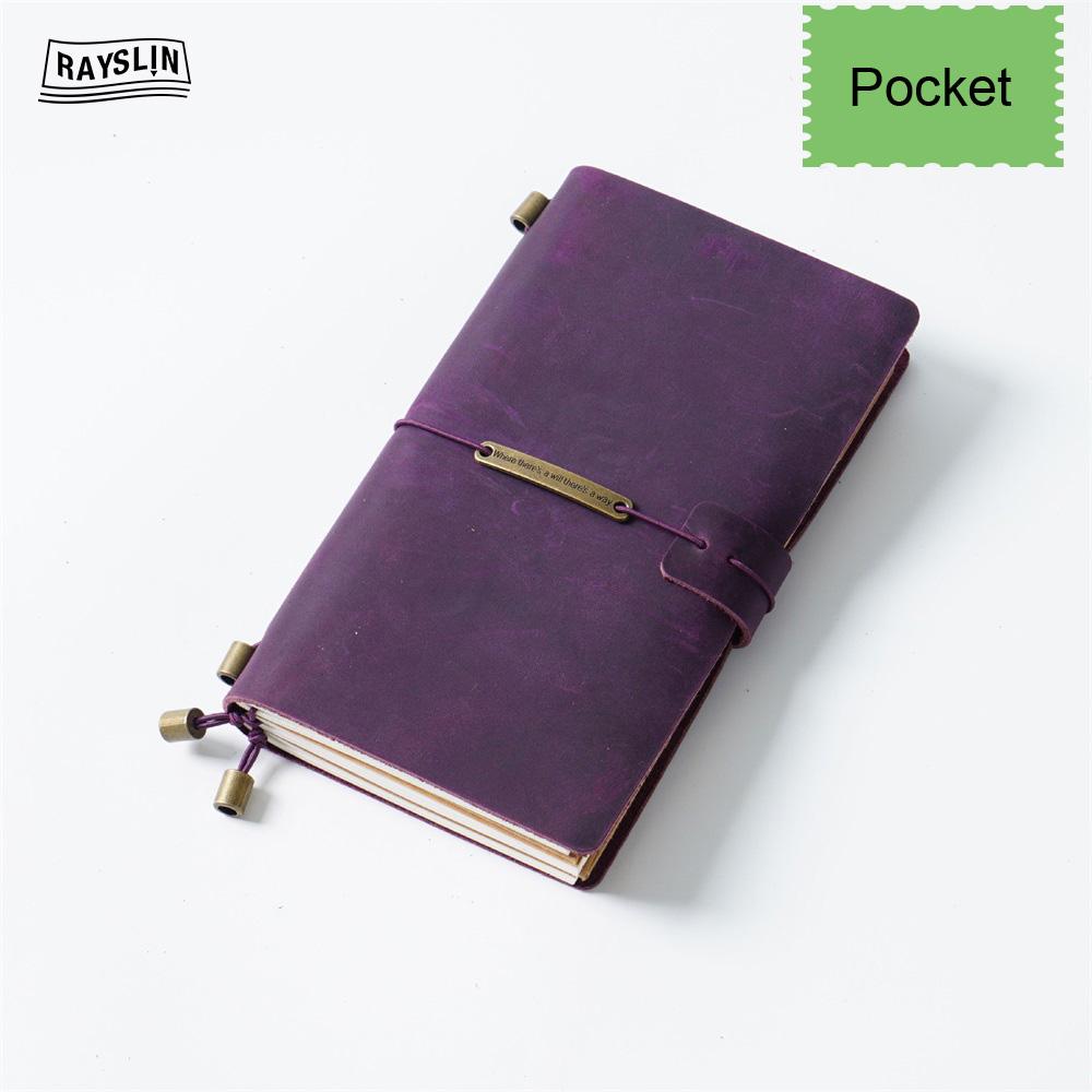 7 Farben 4 Größen Reisetagebuch Echtes Leder Cover Handgefertigtes Notizbuch DIY A5 Tagebuch Büro Schule Notizbuch Kostenlose Namensprägung