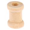 100Pcs Wooden Empty Thread Spools Wood Bobbins Reels Organizer Sewing Tools