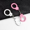 Mini Metal Simulation Handcuff Keychain Toy Gift