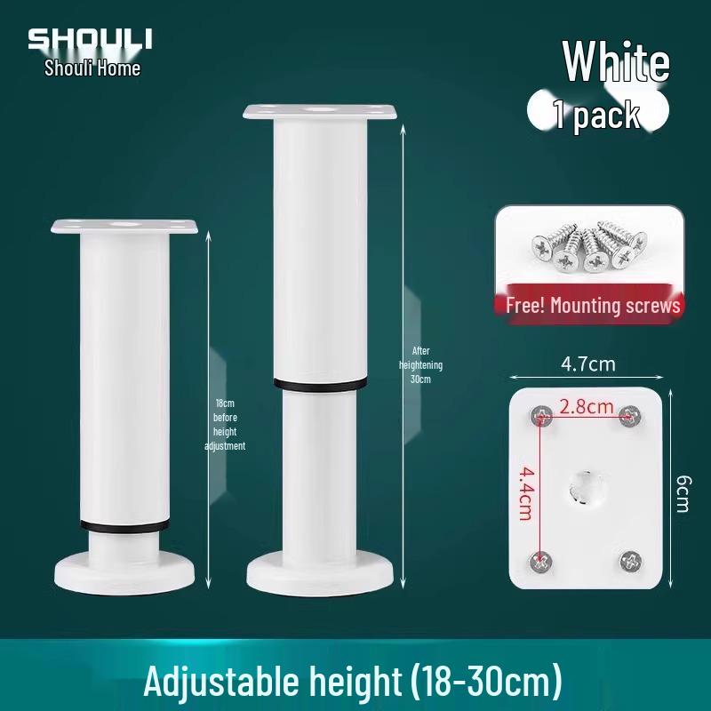 Adjustable Furniture Sofa Legs - Extendable Support Feet for Coffee Tables, Cabinets, Beds, and TV Stands with Height Adjustment.