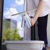 Azuma Window Screen Easy Squeeze Wiper 24F Wiping Handle Window Cleaning Microfiber Brush Fiber No Detergent Required Washable with Water Only Glass