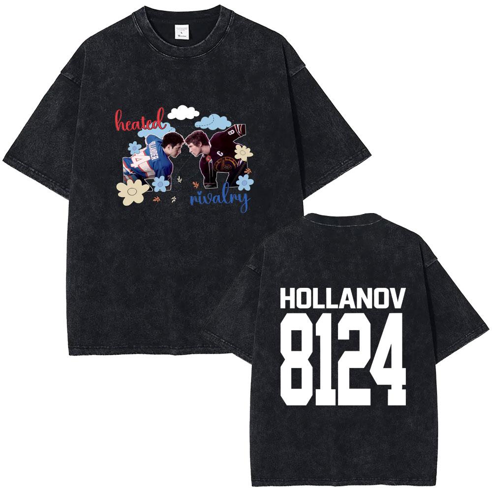 Heated Rivalry Heated All The Time Vintage Washed Tshirt Men Women Fashion Oversized Short Sleeve Tees Male Cotton T Shirt
