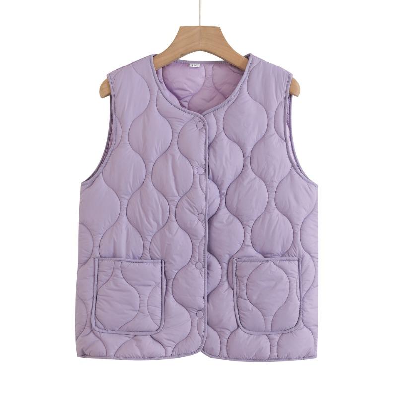 Mom's new autumn and winter, light and thin vest in autumn and winter, thickened warm large-size vest, medium and old outer vest, wide