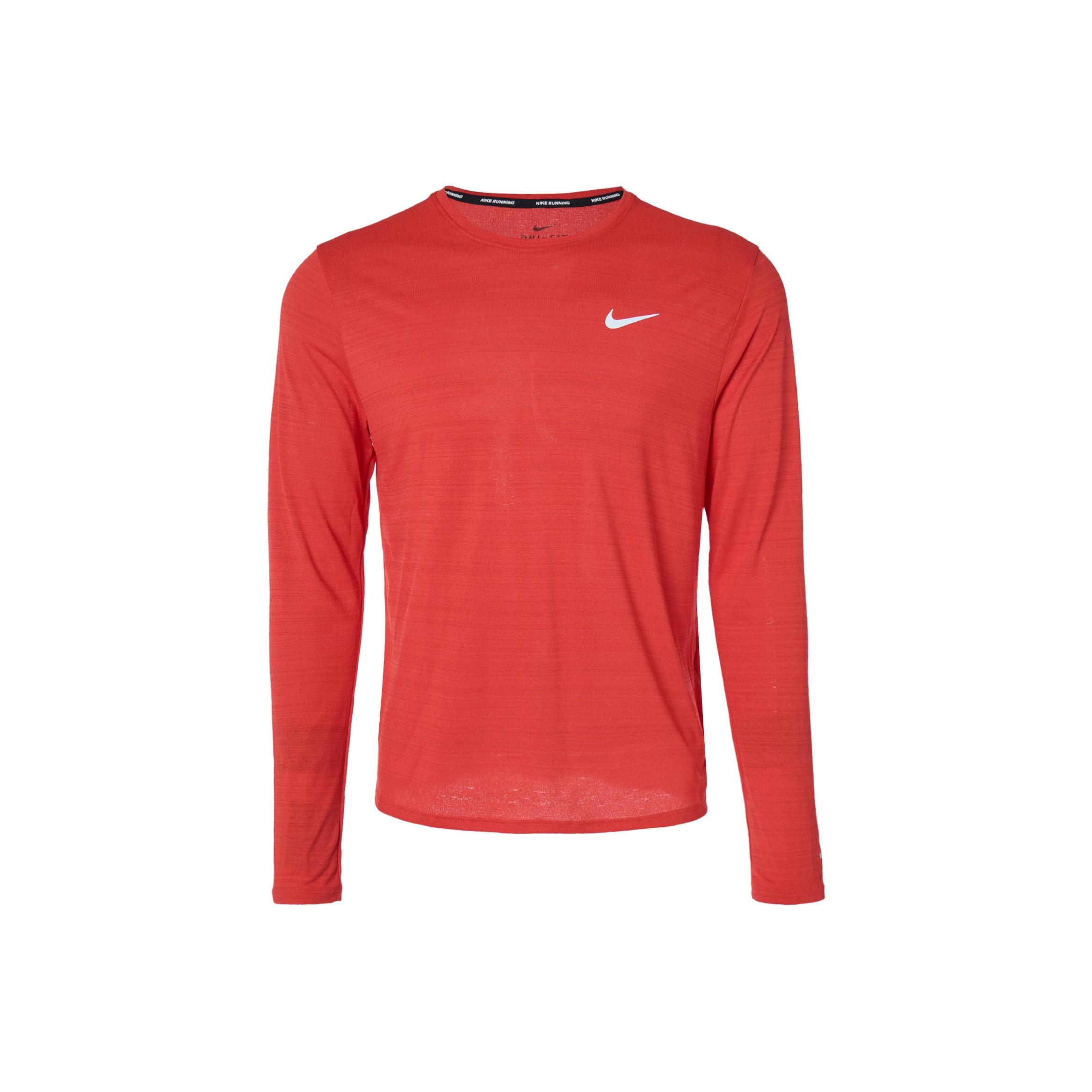 

Nike Dri-FIT Miler Long Sleeve Running Top Men Tops University-Red CU5990-657 L