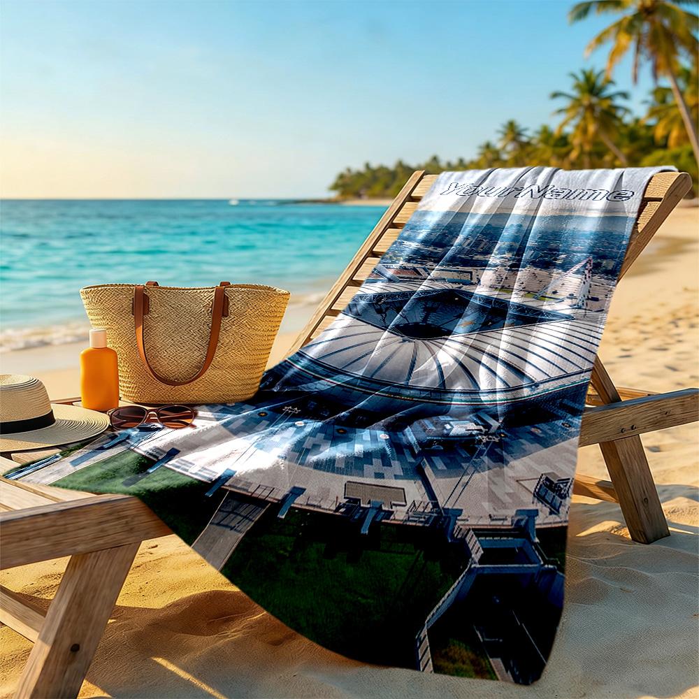 Juventus Customized Name Beach Towel High Absorbency & Quick-Dry Perfect for Traveling Yoga Camping and Swimming