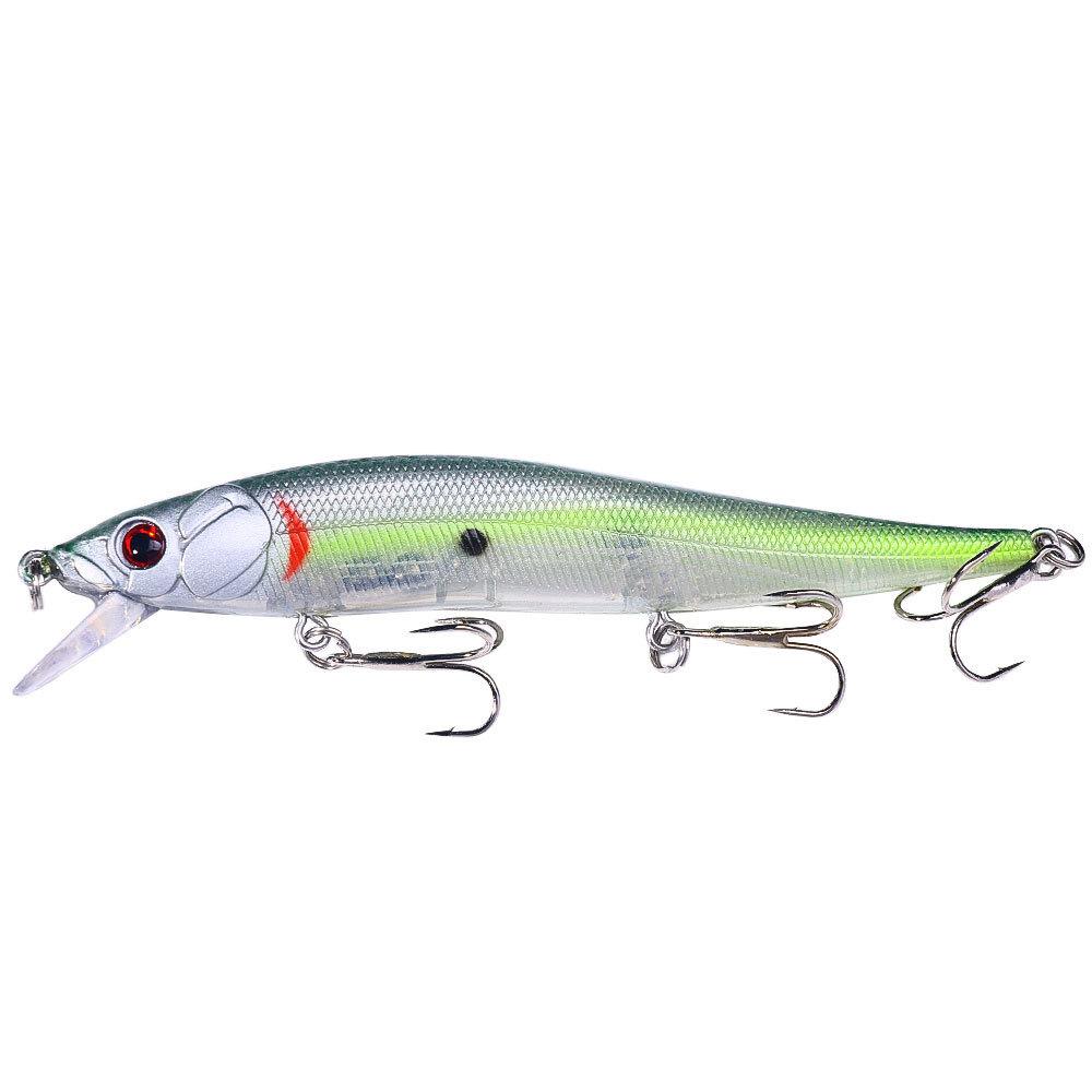 

Long Cast Sinking Minnow13.6g12cmBionic Lure Freshwater and Saltwater Universal Lure New Fishing Bait 12CM-13.6G-4