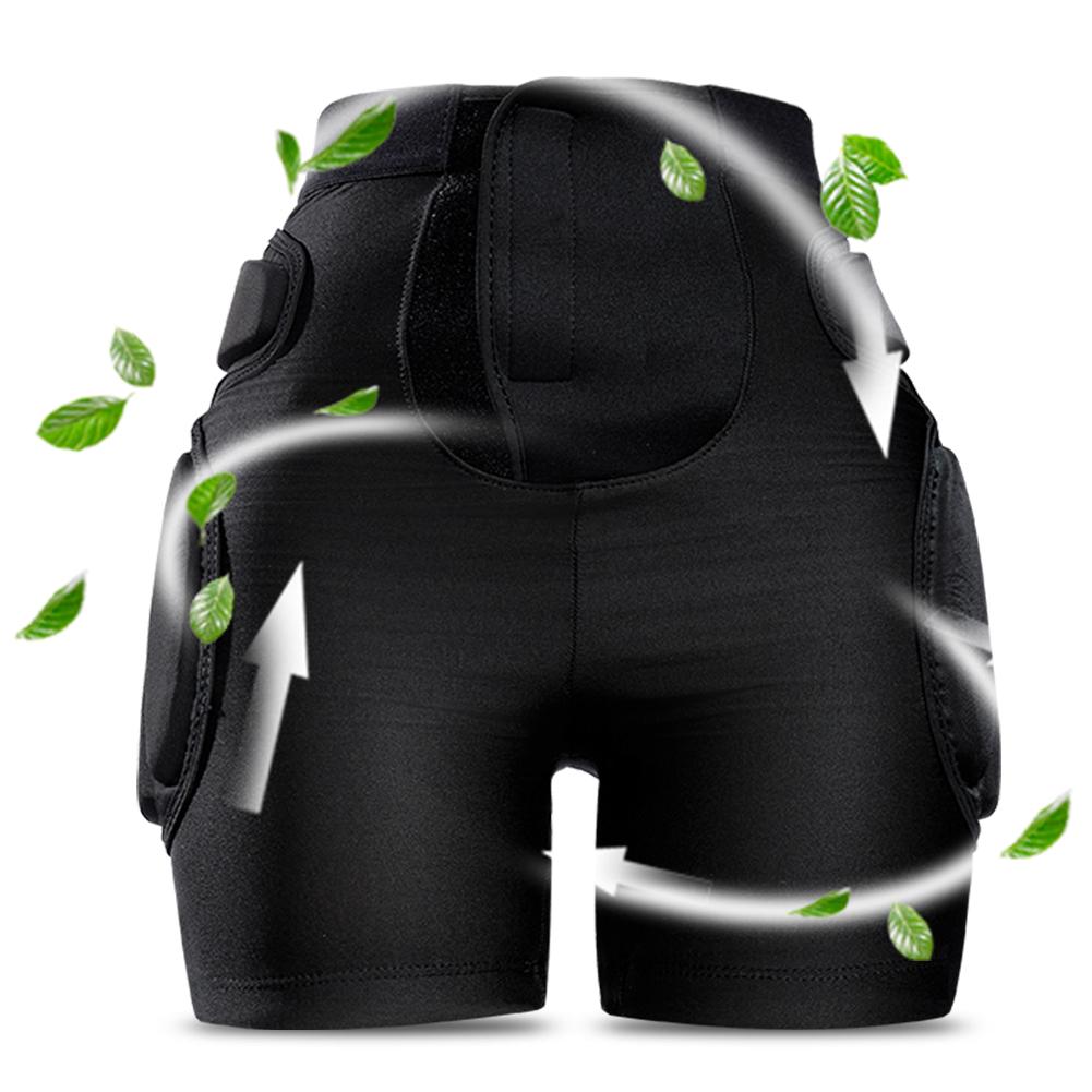 Ski Anti-Fall Pants Adjustable Skiing Hip Protection Shorts Breathable Outdoor Sports Protective Gear for Tailbone Hip Butt 2xl