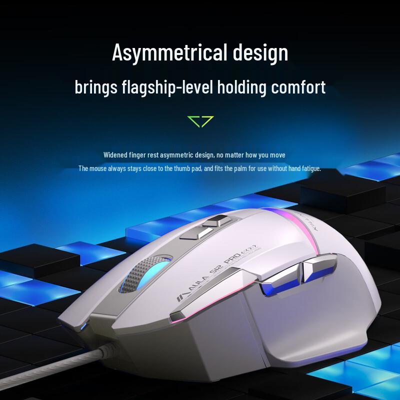 AULA S12pro RGB Wired Gaming Mouse
