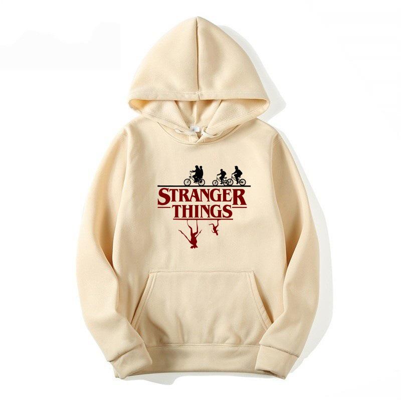 2025 Kids European & American STRANGER THINGSKAT Cartoon Fleece Hoodie for Autumn/Winter