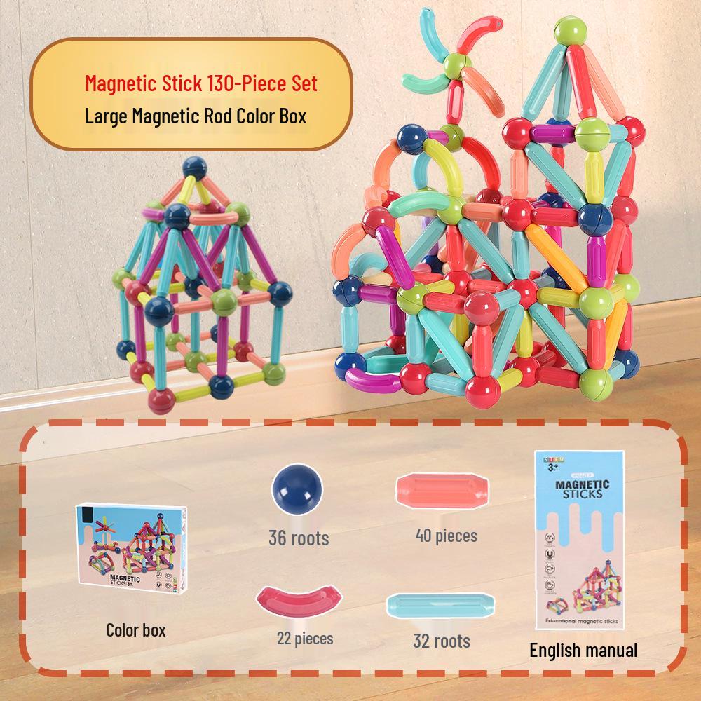 Magnetic Building Blocks Toy for Children – Educational Interlocking Sticks