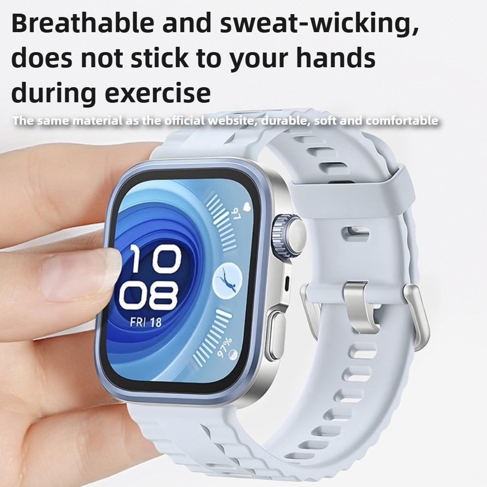 Sportovní silikonový řemínek pro Huawei Watch Fit 4 Pro Dvoubarevný pásek Prodyšný náramek Correa Pro Huawei Fit3 Fit4 Pro Příslušenství