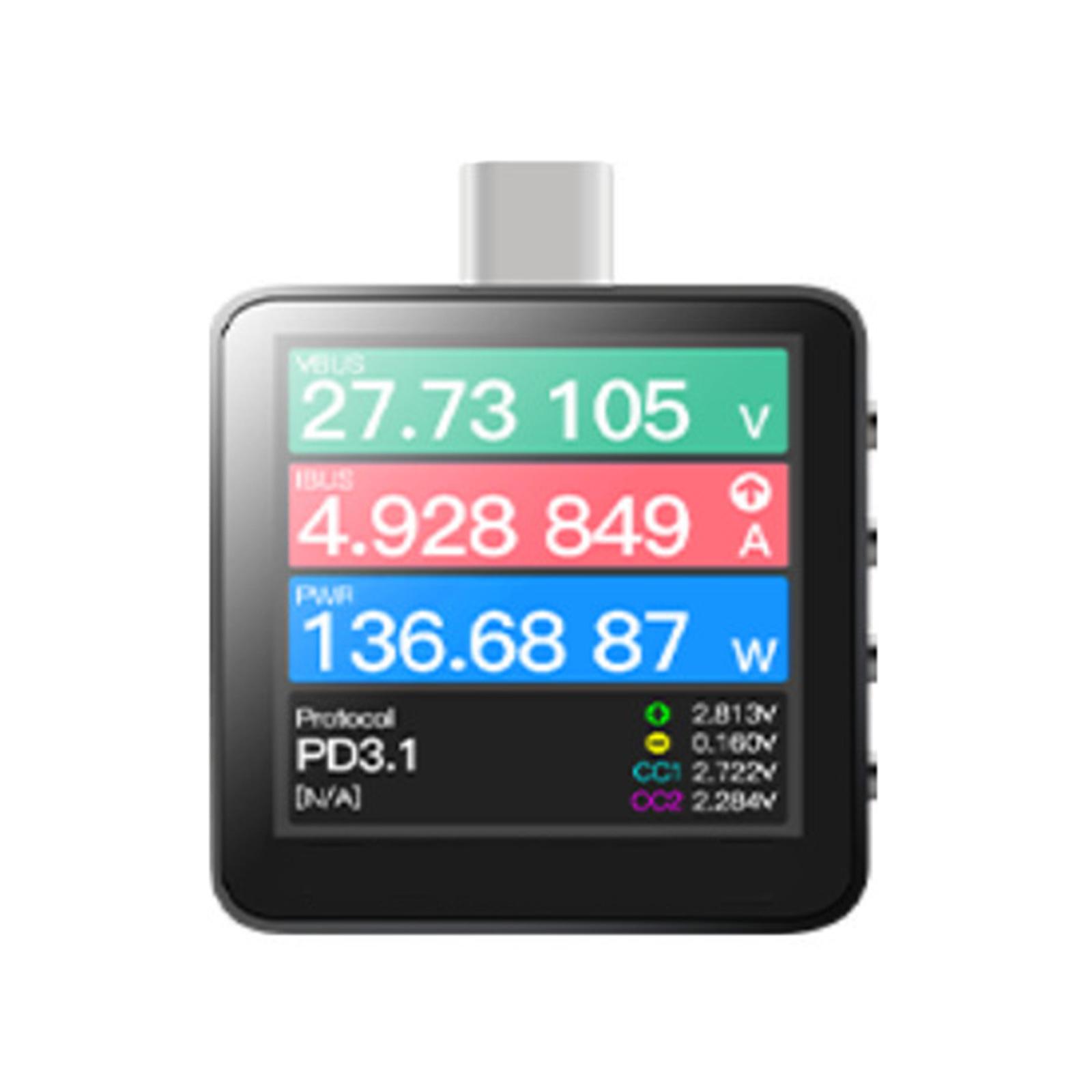 

POWER Z Type C KM003C Тестер швидкого заряджання Ремонт материнської плати Цифровий вольтметр і амперметр Вольтметр Детектор Power Bank