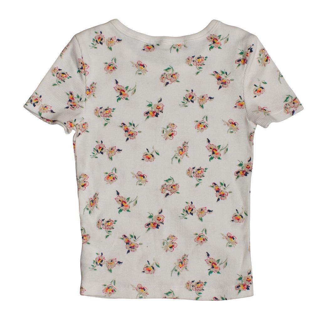 Girl's Ribbed Short Sleeve T-Shirt 601390