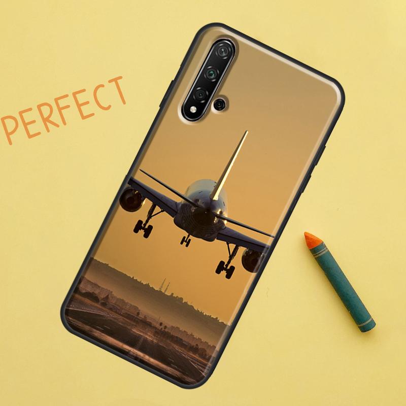 Airplane Plane Aircraft For Huawei Nova 10 9 SE 11 Pro 12i 11i 8i Y60 Y70 Y90 Y61 Y91 Y72 Y73 P20 P40 P30 Lite Case