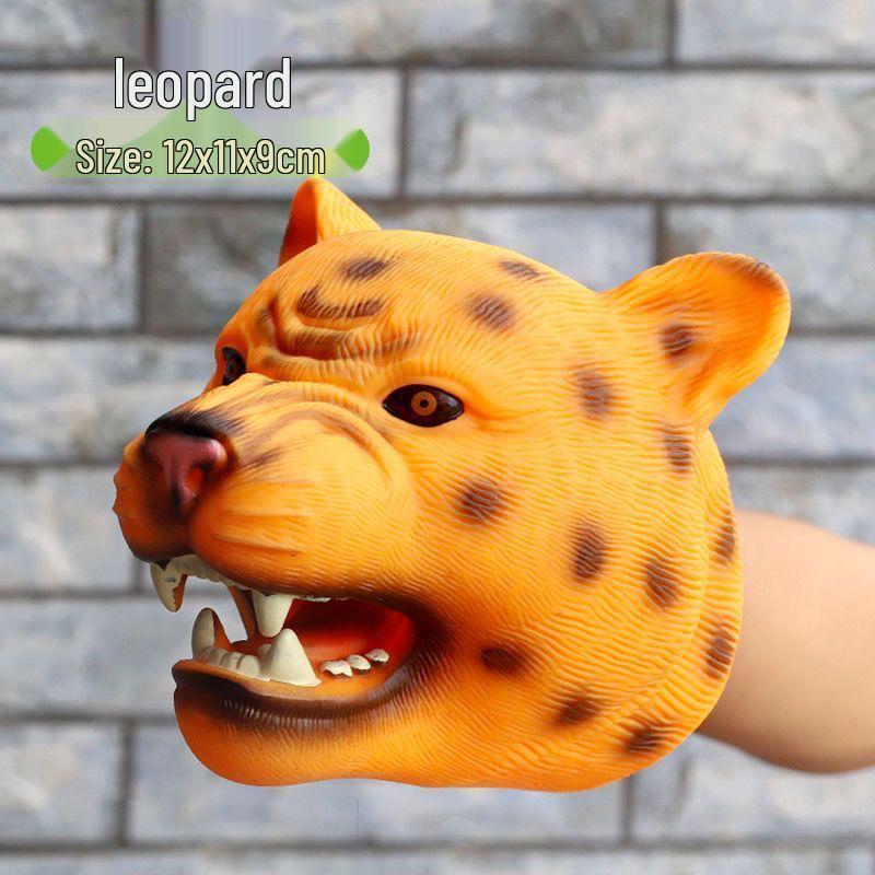 Children's Dinosaur Hand Puppets: Soft Rubber T-Rex, Triceratops, Carnotaurus