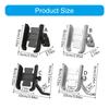 Aluminum Motorbike Cell Phones Clamp Adjustable View Angles Phone Brackets Quick Installation Heavy Duty Bike Phone Rack