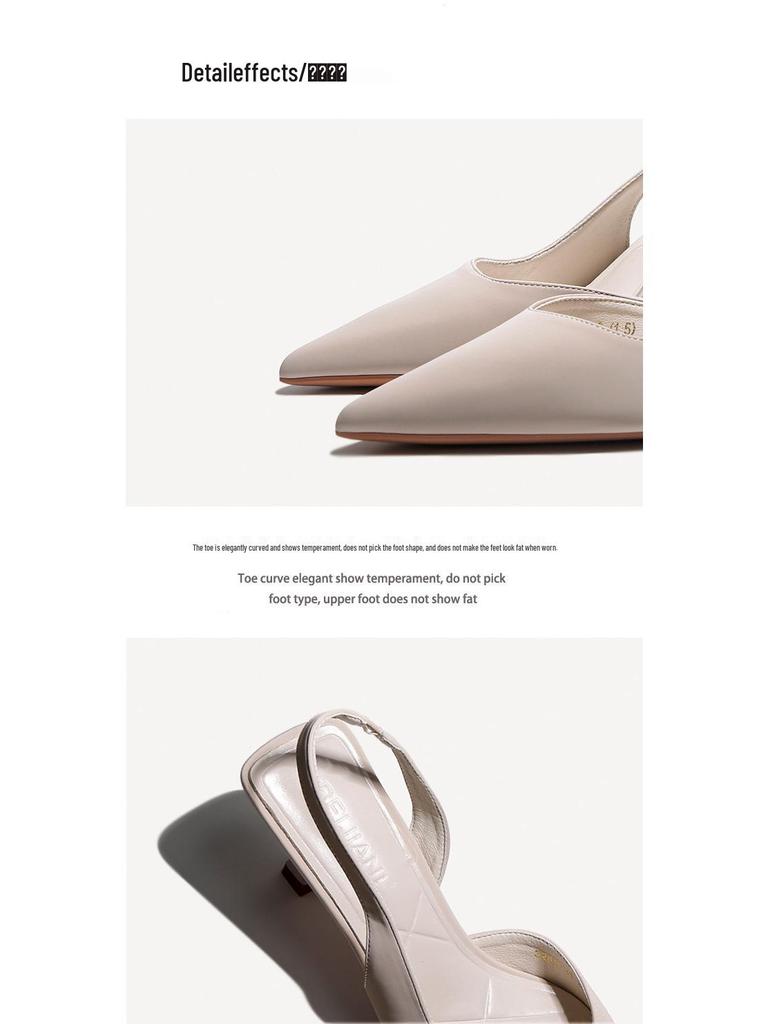 BEIJIANI Women's Stiletto Pointed Toe Backstrap Sandals 3289-31