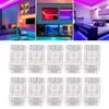 10pcs 8mm COB LED Strip Connector Transparent Strip To Wire Connector  For School