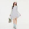 Gray Irregular Sling Vest Dress 2026 Spring and Summer New Outer Wear Stacked Sleeveless Medium and Long Vest Skirt