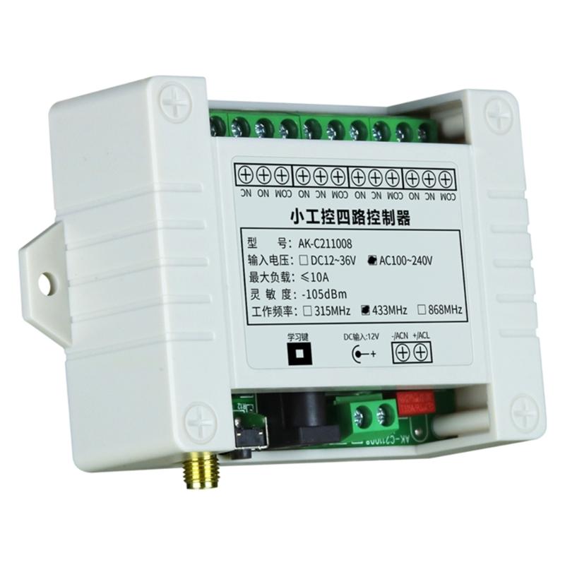 315/433MHZ Universal Garage Door RF Wireless Remote Control for Rolling Shutter Barrier Telescopic 4 Button Transmitter