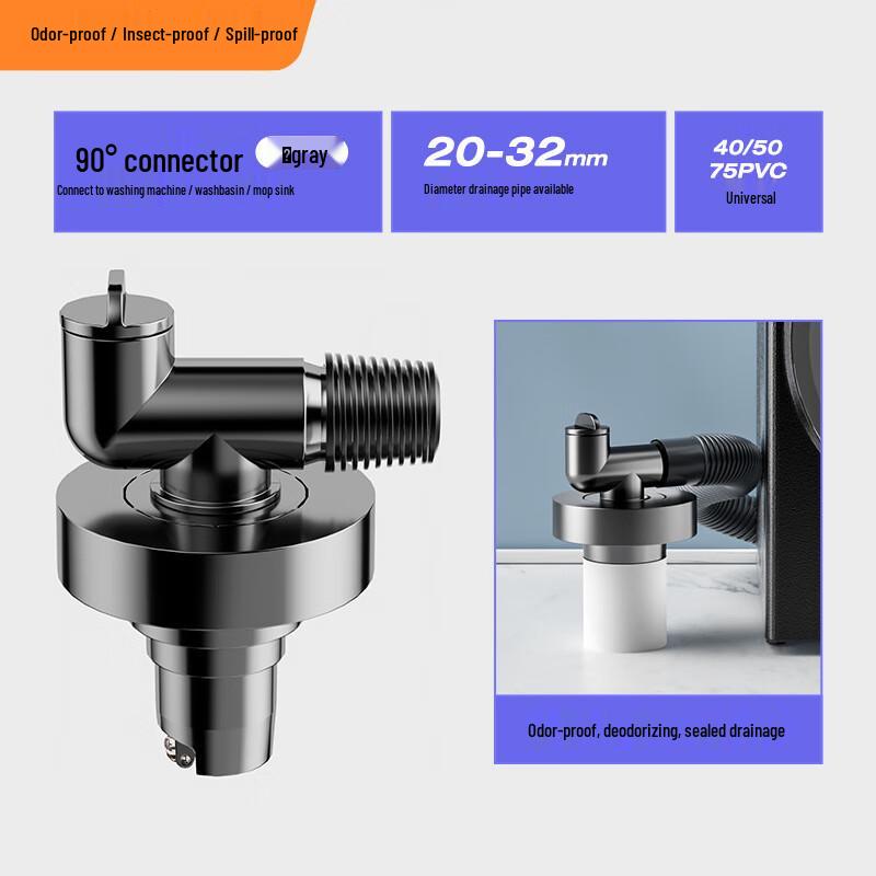 

Washing Machine Drain Pipe T-Connector