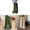 Pantaloni in Velluto a Coste a Vita Alta con Fodera in Pile Stile Hanbok per il Calore Invernale Donna Comfort Casual