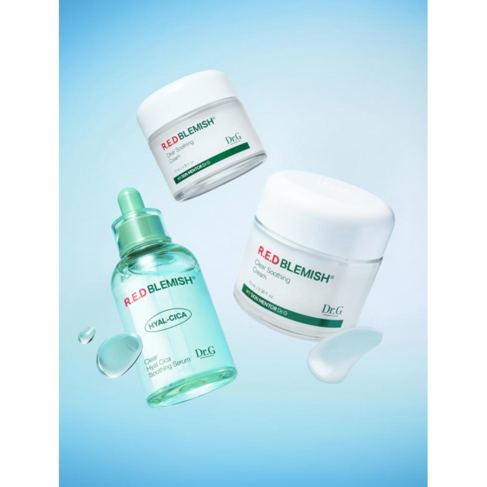 

Dr.g Red Blemish Clear Hyal Cica Soothing Serum 50ml+Soothing Cream 50ml Duo Project FREE