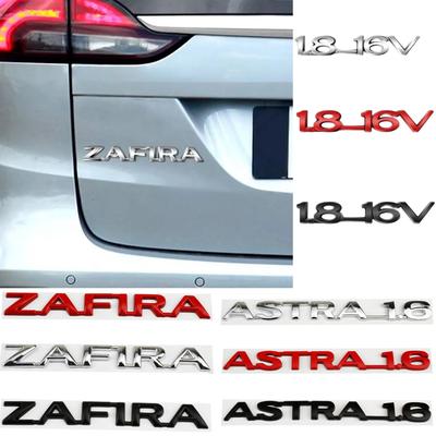 3D Chrome Metal 1.8-16V Letters Car Rear Trunk Fender Emblem Badge Sticker For Vauxhall Astra 1.6 Zafira Optima Corsa Accessories