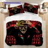 Horror Icons Freddy Vs Jason Threepiece Set 1 Duvet Cover 2 Pillowcase Without Core Soft And Comfortable Duvet Cover And Pillowcase