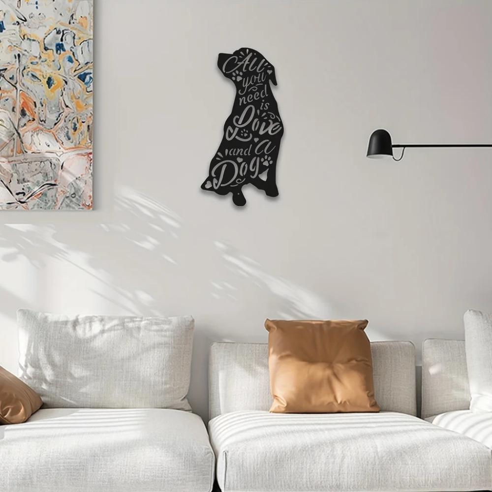 1pc Metal Cat Wall Art – 'Time Spent With Cats Is Never Wasted,' Black Cat Cutout, Elegant Iron Art for Stylish Wall Decoration