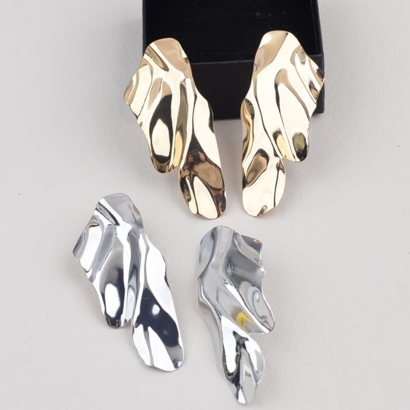 Exaggerated Irregular Metal Dangle Earrings for Women Big Geometric Statement Punk Personality Hanging Earrings Cool StuffGood Product