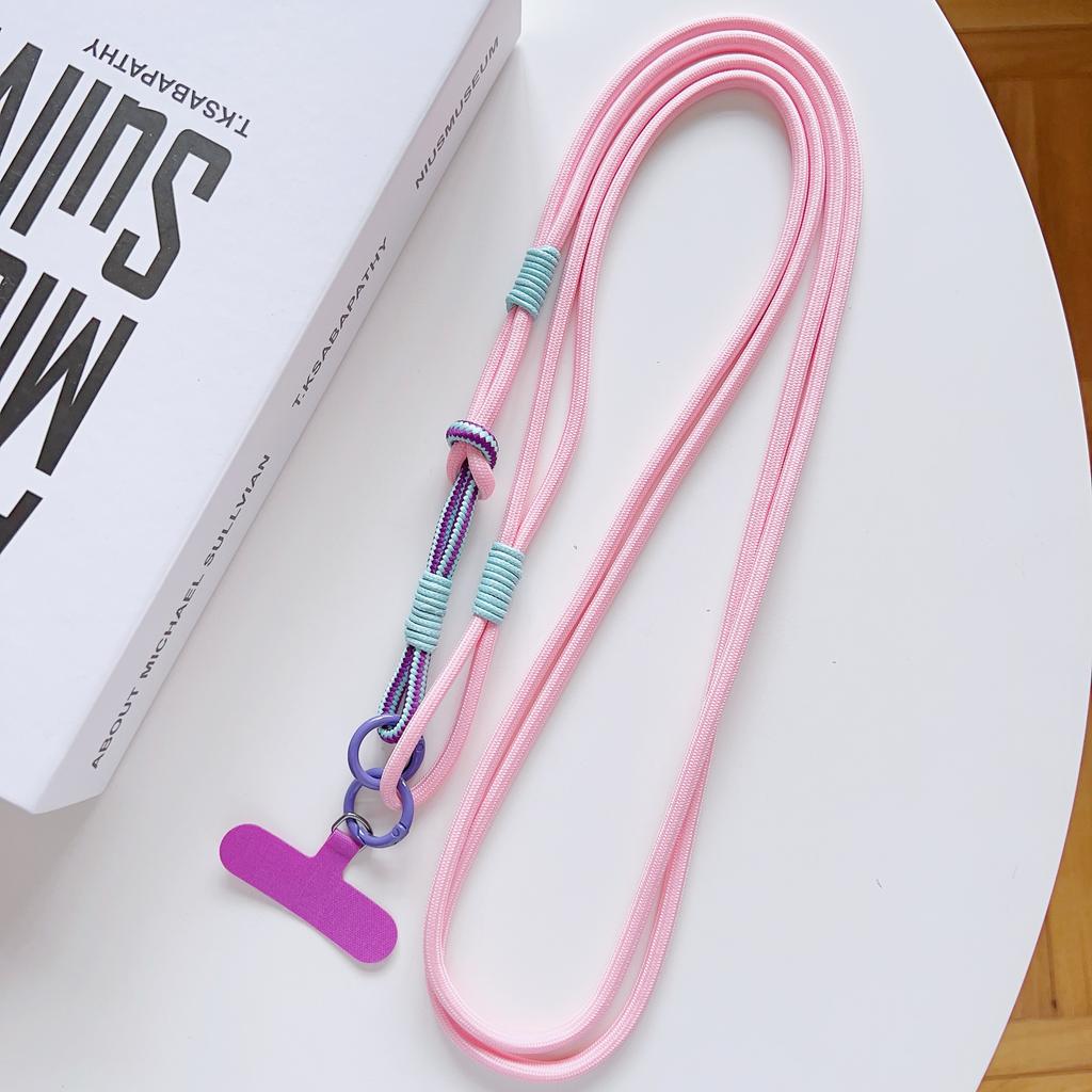 DIY 2-In-1 Mobile Phone Universal Lanyard, Crossbody Long Rope, Finger Rope, Fashionable Mixed And Matched Anti-Loss Rope