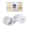 Illuminated Loupe Foldable Magnifier Folding 40X Magnifying Glass Mini   Repair Tool