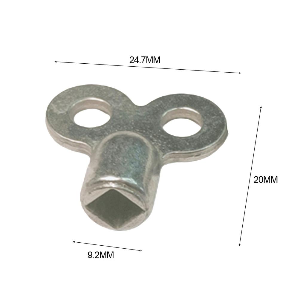 Exhaust Valve Key 5×5mm Shatterproof Material Silver Zinc Alloy