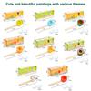 Suspended Blow Ball Toy Colorful Animal Head Blow Pipe Toy Kids Interactive Game Toy