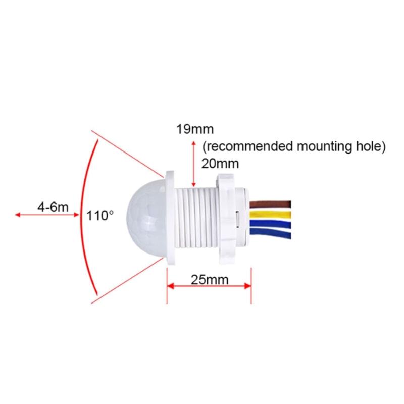LED Motion Sensors Night Light Switches Automatic Induction Switches Human Body Motion Sensors Light Switches Enduring