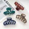 UV Printed Painted Pumpkin Hair Claw Premium PC Material Drop Resistant Elegant Hair Clip Hair Styling Shark Clip Hair Accessories For Women