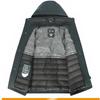 Down Jacket Men's Mid-length Winter Coat Men's Fitted Cotton-padded Jacket with Thick Coat Made of Goose Down