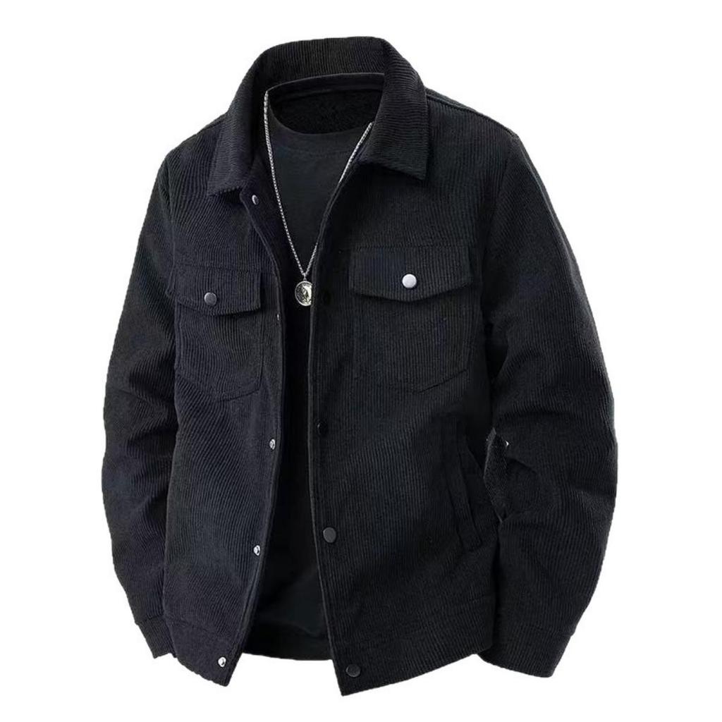 New Design Corduroy Jacket, Breathable and Lightweight, Trendy and Versatile To Showcase Personality, with Delicate and Soft Fabric