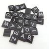 100 Pcs English Letter Alphabet Wooden Cube Blocks  Kids Game Educational Toy
