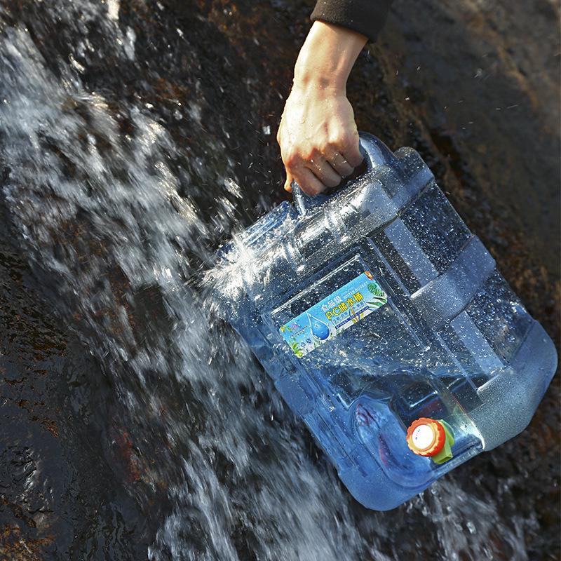 Portable Food Grade Water Storage Container with Faucet for Outdoor Camping and Self-Driving Tours
