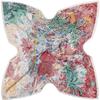130Cm Silk Scarf Women Large Shawls House In Forest Print Stoles Square Bandana Luxury Kerchief Hijab Scarf