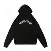 Premium Heavyweight Hooded Sweatshirt With Rhinestone Letter Print Unisex Streetwear Pullover Fall