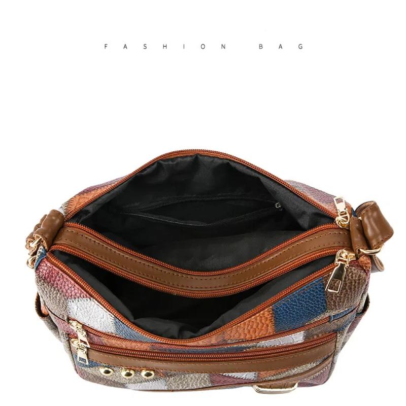 Elegante Vintage-Umhängetasche für Damen, trendige Handtasche, modische Schultertasche mit mehreren Taschen, alltagstaugliche Retro-Umhängetasche für den Alltag