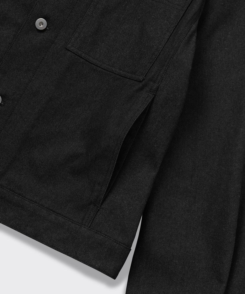 Musinsa Standard Denim-Like Relaxed Minimal Jacket [Black]