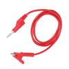   Clip Test  s Banana Plug Wire Cable Flexible for Electrical Testing J.70035‑1 4mm