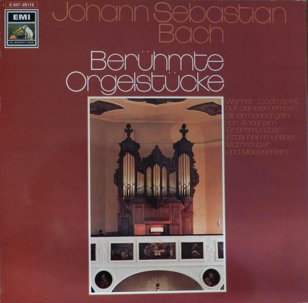 

LP Record JOHANN SEBASTIAN BACH WERNER JACO Berhmte Orgelstcke 1C04729115 Die Stimme Sein Germany Classical Used