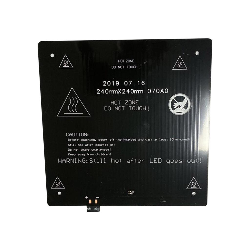 240x240x3.0mm 24V 140W 3D Printer Part Hotbed Aluminum Heated Bed for 3D Printer Hot Bed Support Replacement Part
