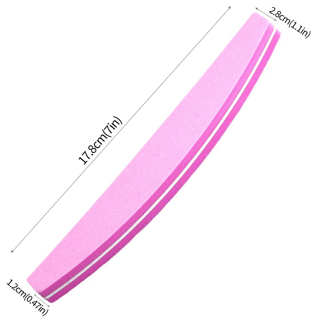 Xiaomi 10/20 pcsProfessional Dual-Sided Nail File Block Colorful Sponge Nail Polish Buffing Sanding Buffer Strip for Polishing Pedicure