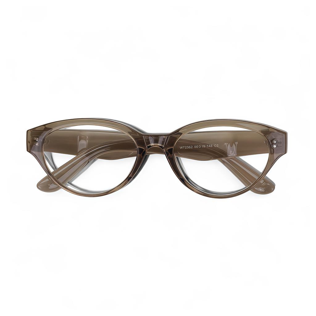 Adije Veka (Kakhi) La1045 Horn-Rimmed Eyeglasses